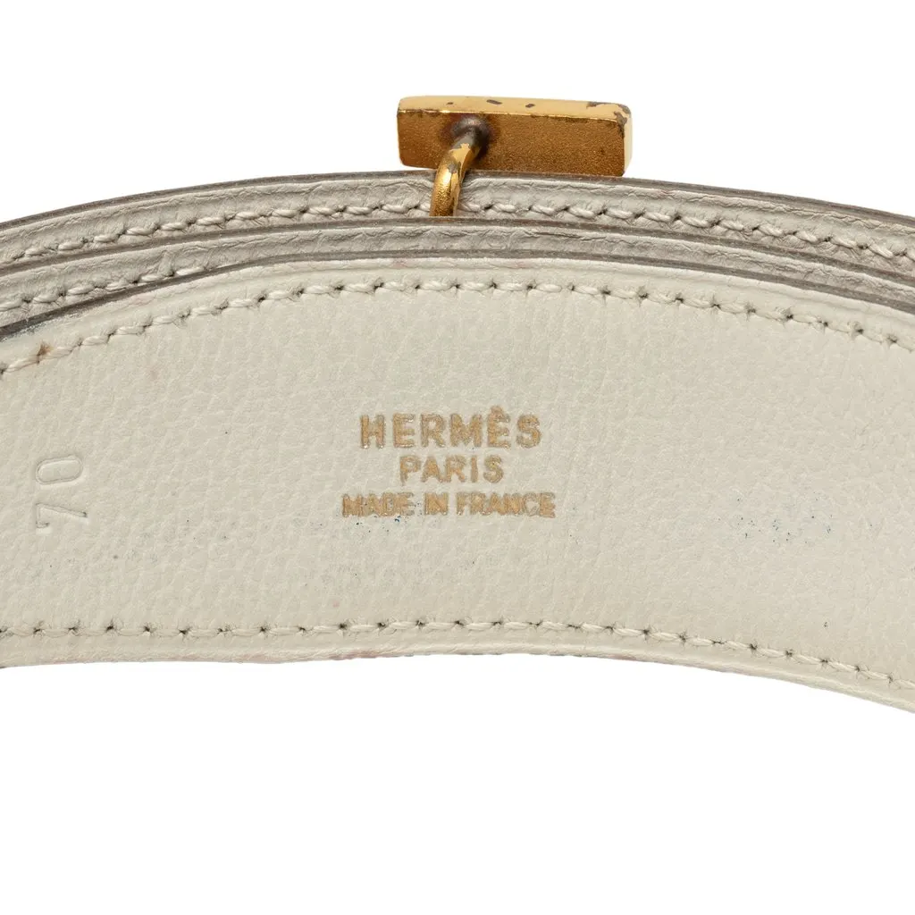 Hermès Courchevel Constance H Reversible Belt Brown Leather Good - Box View