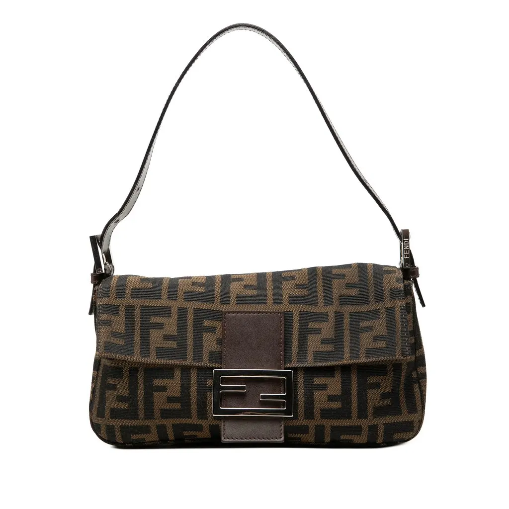 Fendi Zucca Canvas Baguette Brown Very good - Front View