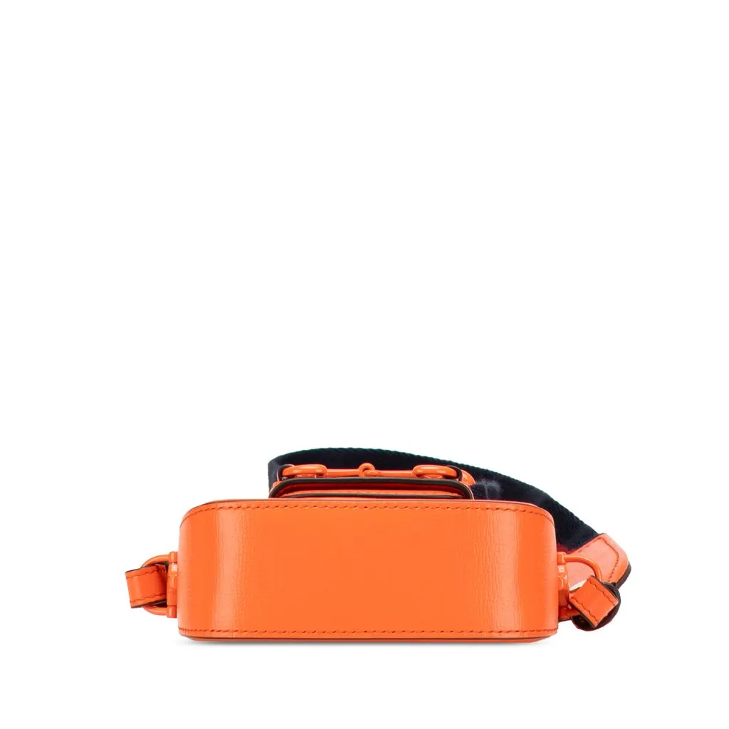 Gucci Mini Leather Horsebit 1955 Web Satchel Orange Leather Very good - Inside View