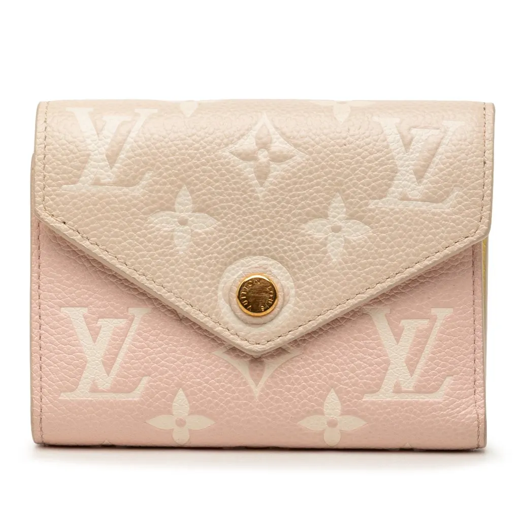 Louis Vuitton Monogram Empreinte Spring In The City  Victorine Wallet Pink Leather Very good - Front View