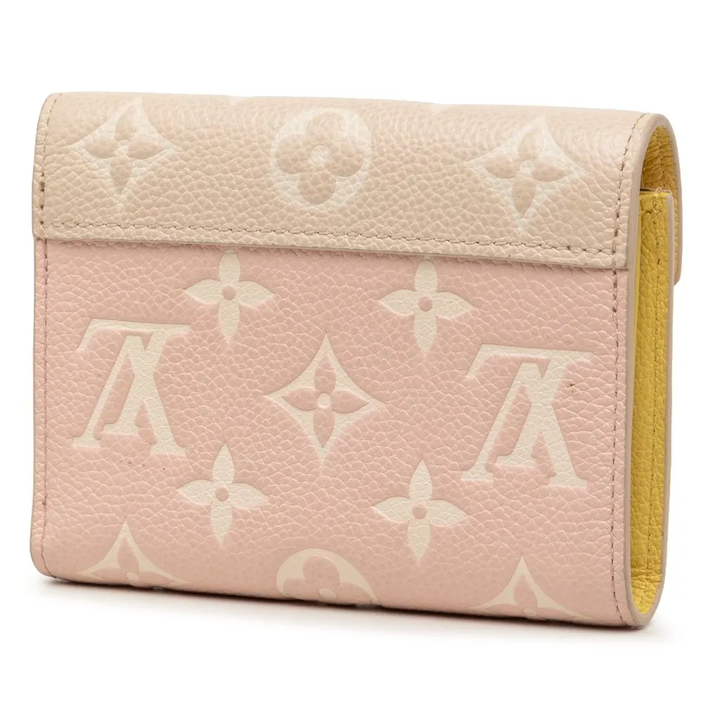 Louis Vuitton Monogram Empreinte Spring In The City  Victorine Wallet Pink Leather Very good - Back View