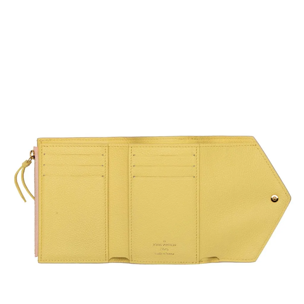 Louis Vuitton Monogram Empreinte Spring In The City  Victorine Wallet Pink Leather Very good - Model View