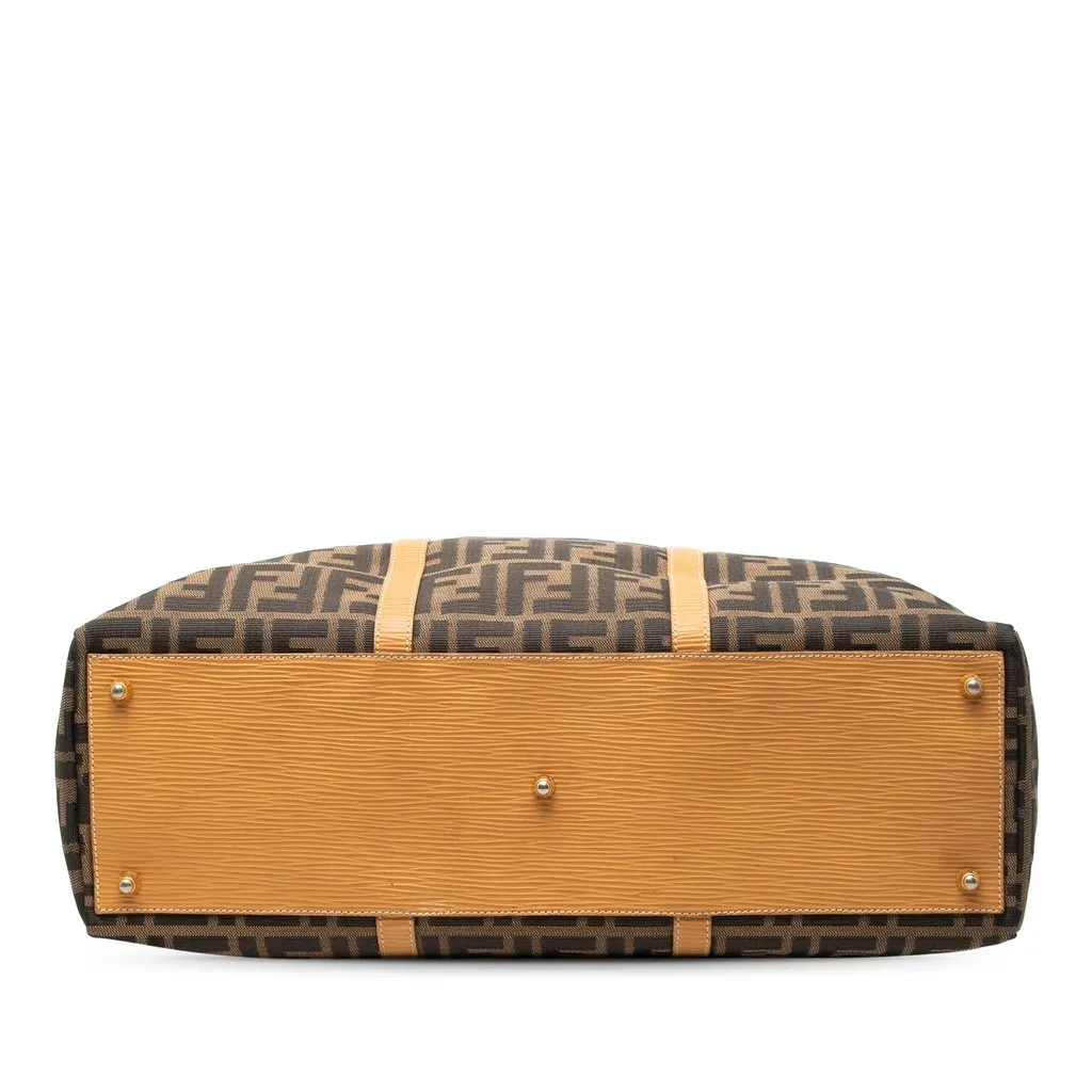 Fendi Zucca Canvas Travel Bag Brown Very good - Inside View