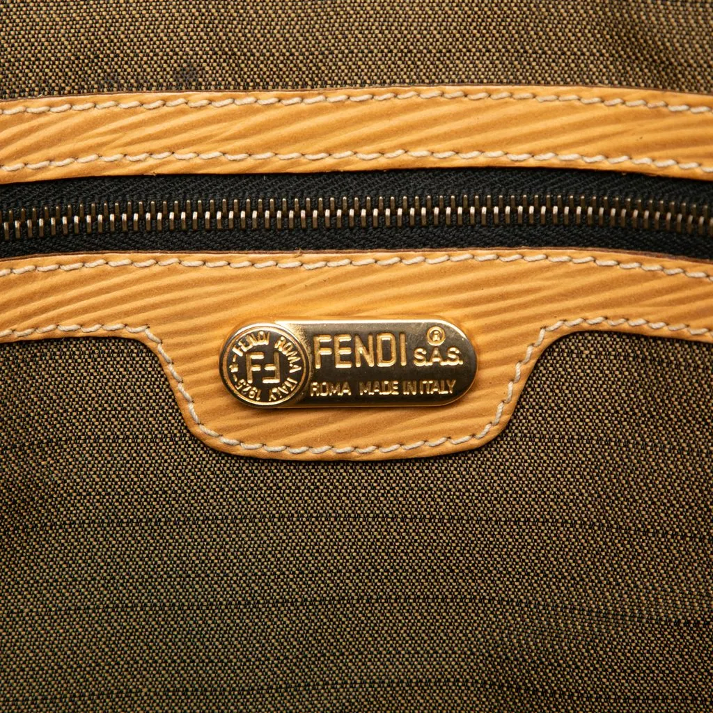 Fendi Zucca Canvas Travel Bag Brown Very good - Box View