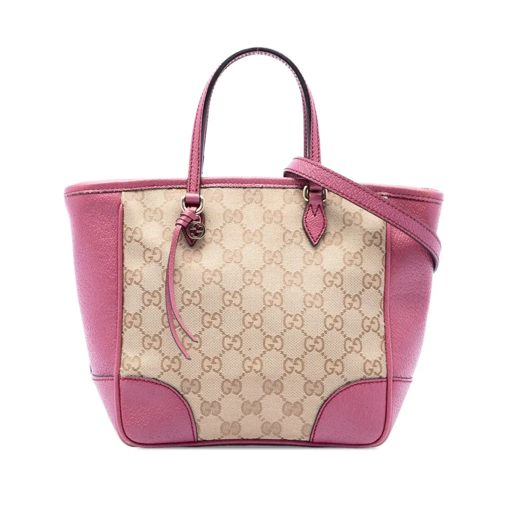 Gucci Small GG Canvas Bree Satchel Beige Canvas Very good - Front View