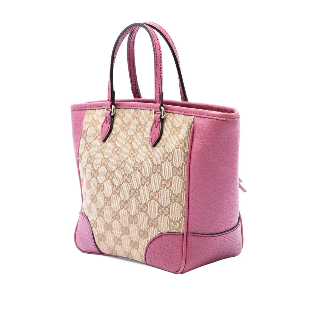 Gucci Small GG Canvas Bree Satchel Beige Canvas Very good - Back View