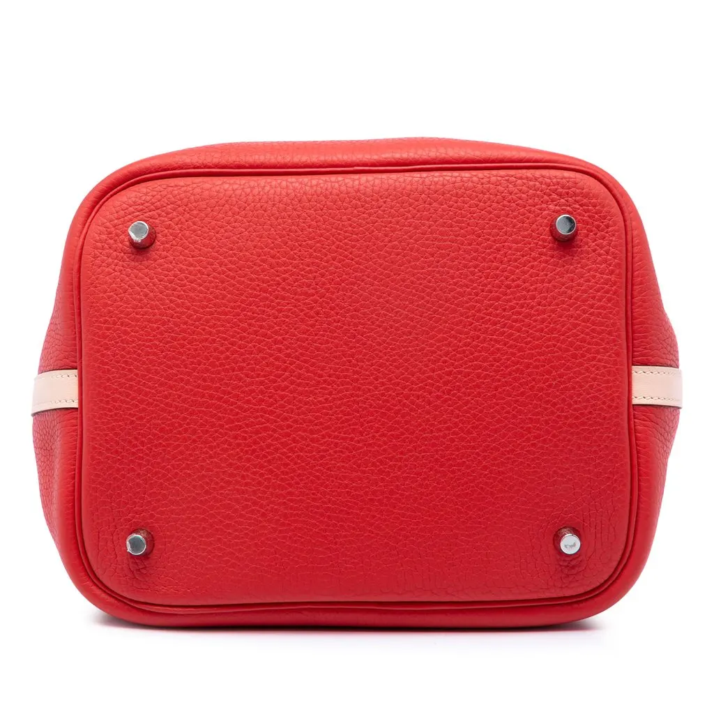Hermès Bicolor Clemence and Swift Picotin Lock 22 Red Leather Very good - Inside View
