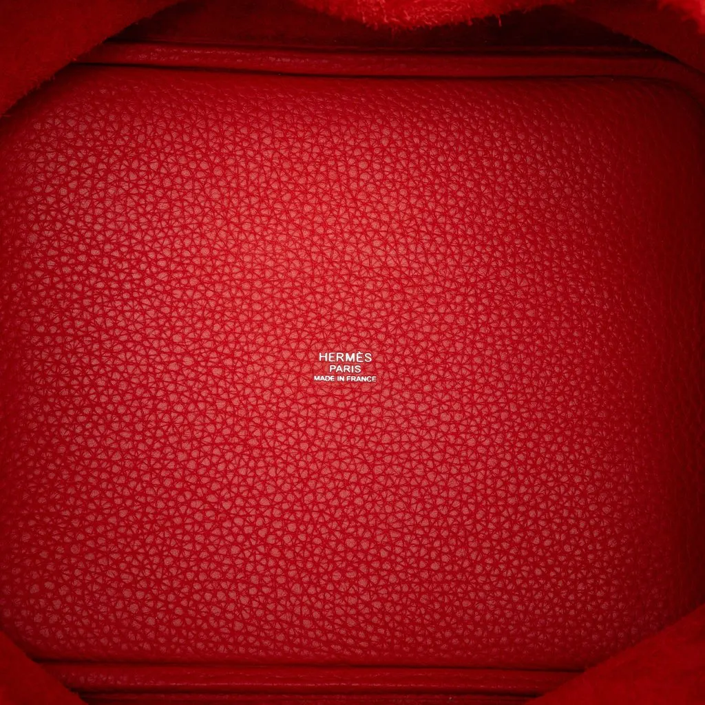 Hermès Bicolor Clemence and Swift Picotin Lock 22 Red Leather Very good - Model View