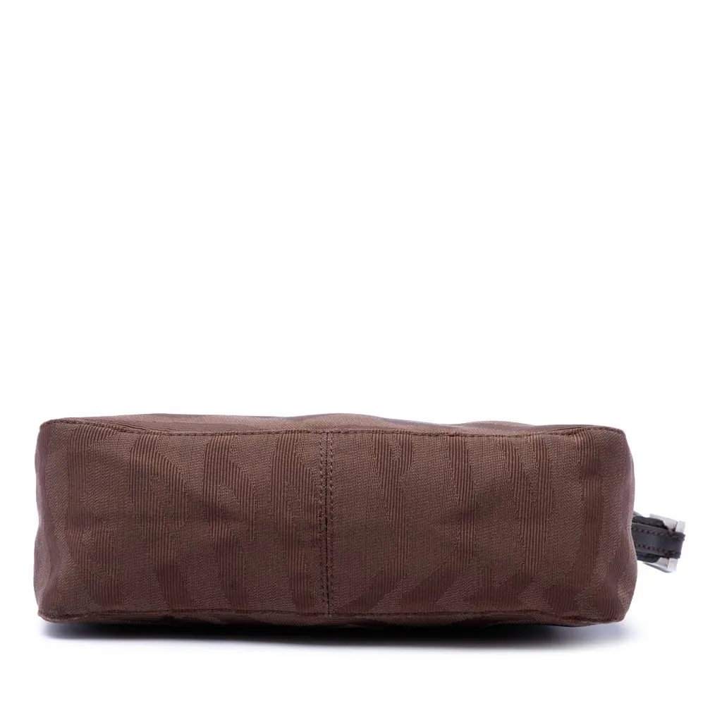 Fendi Zebra Print Canvas Pochette Brown Very good - Inside View