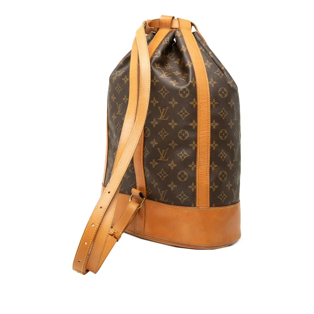 Louis Vuitton Monogram Randonnee GM Brown Canvas Good - Back View