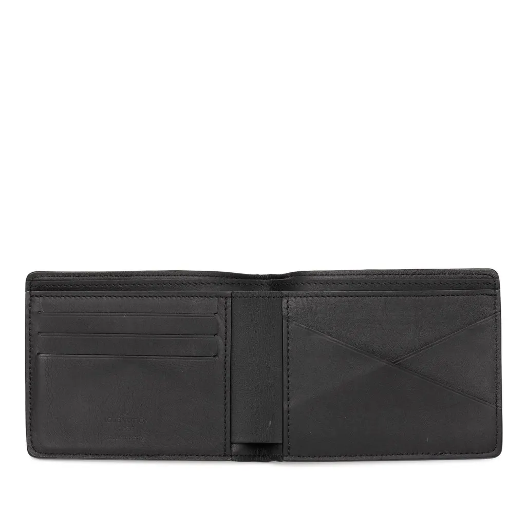 Louis Vuitton Monogram Spotlight Multiple Wallet Black Leather Very good - Model View