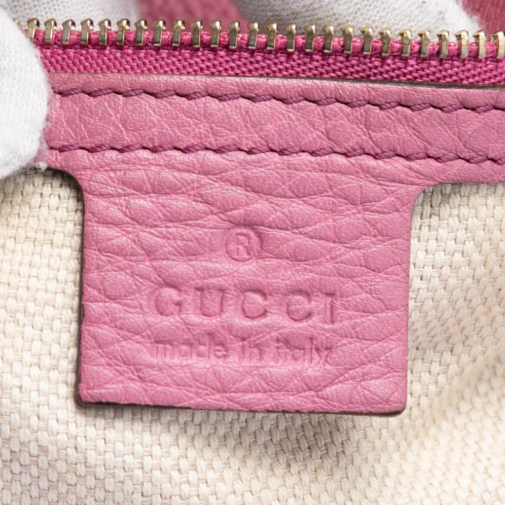 Gucci Medium Leather Soho Cellarius Tote Pink Leather Very good - Box View