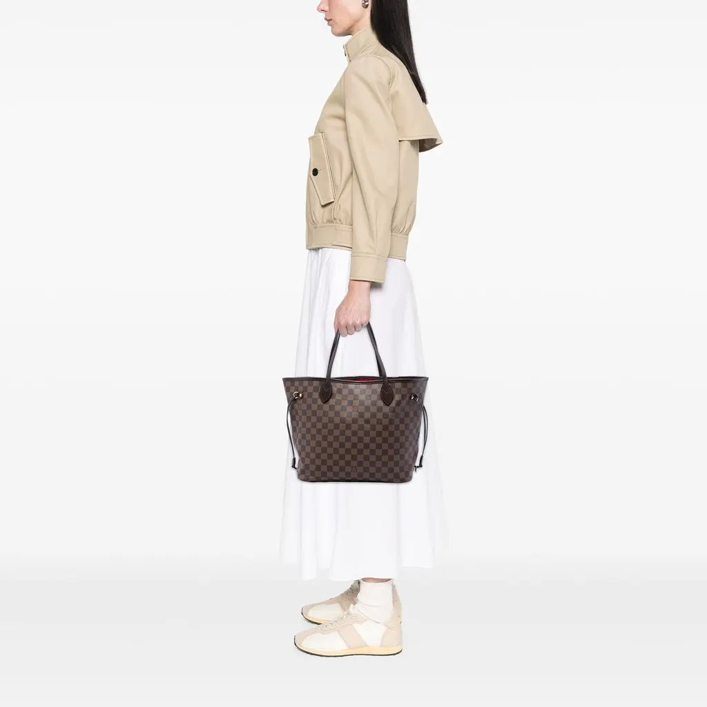 Louis Vuitton Damier Ebene Neverfull MM Brown Canvas Very good - Box View