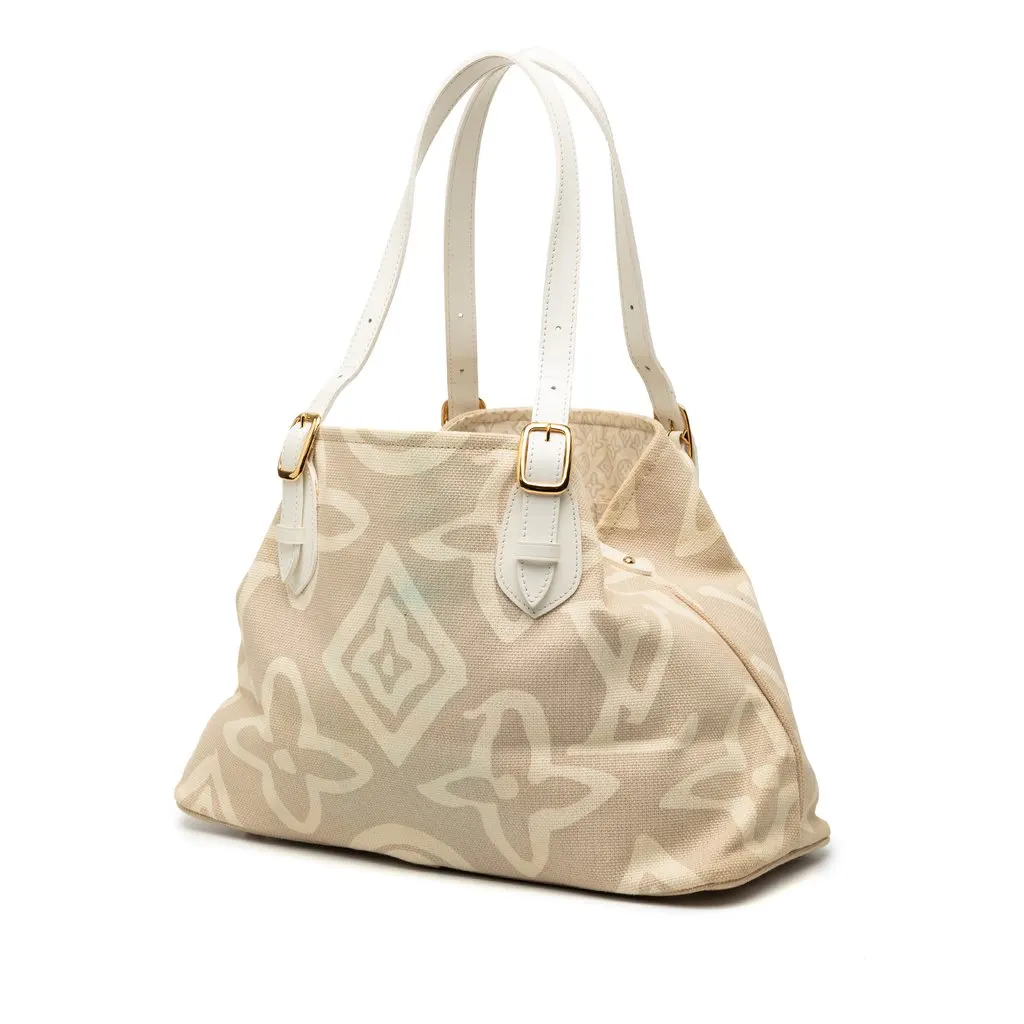 Louis Vuitton Monogram Tahitienne Cabas PM Beige Very good - Back View