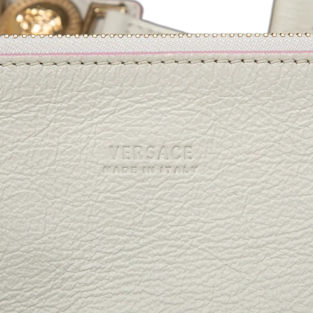Versace Suede and Goatskin Signature Satchel Black Leather Very good - Box View