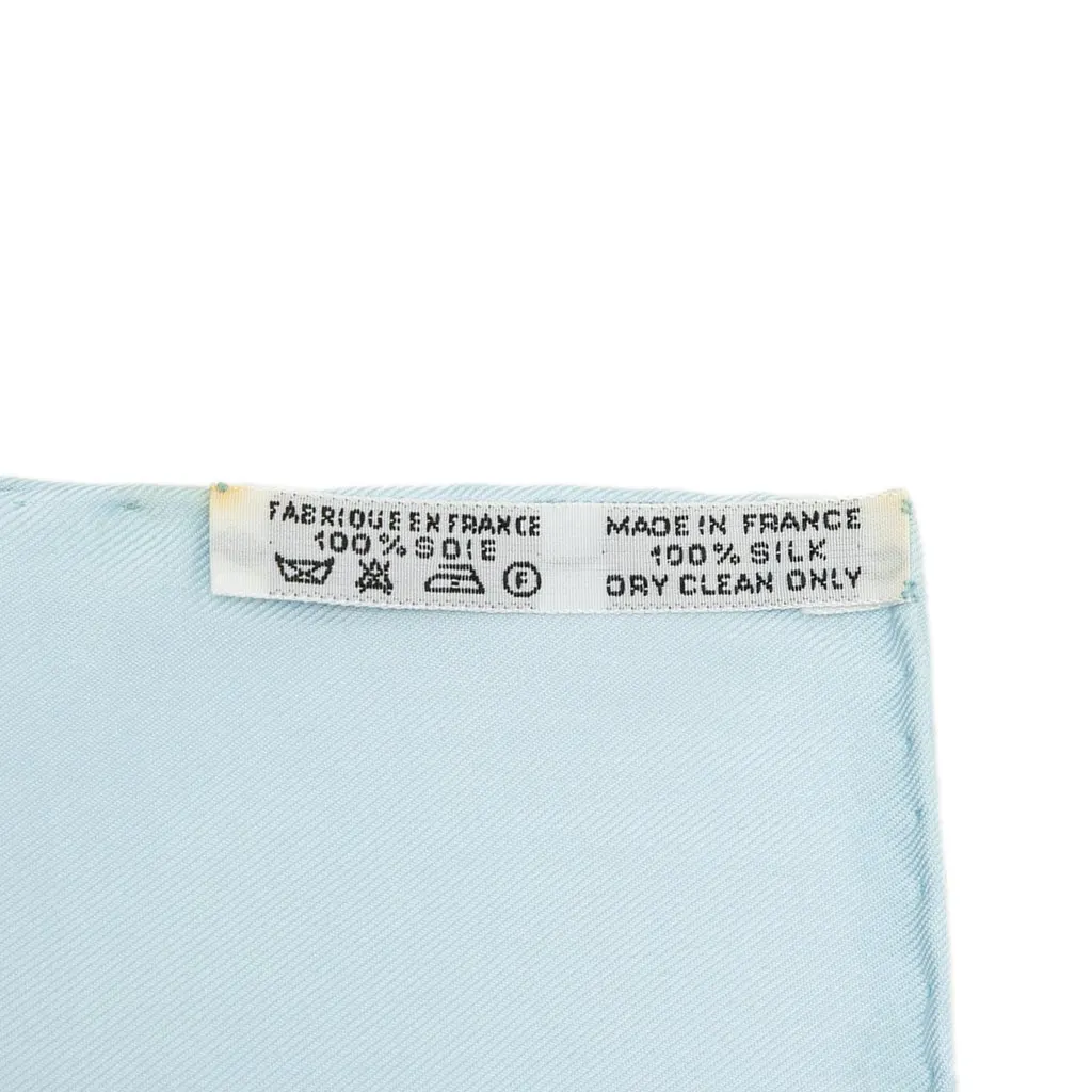 Hermès Brides de Gala Silk Scarf 90 White Silk Very good - Back View