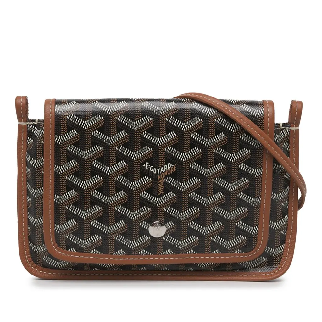 Goyard Goyardine Plumet Pocket Wallet Black Canvas Very good - Front View