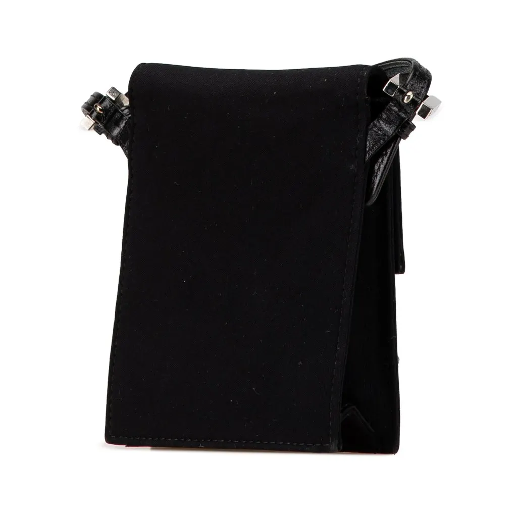 Fendi Mini Nylon FF Lock Crossbody Black Good - Back View