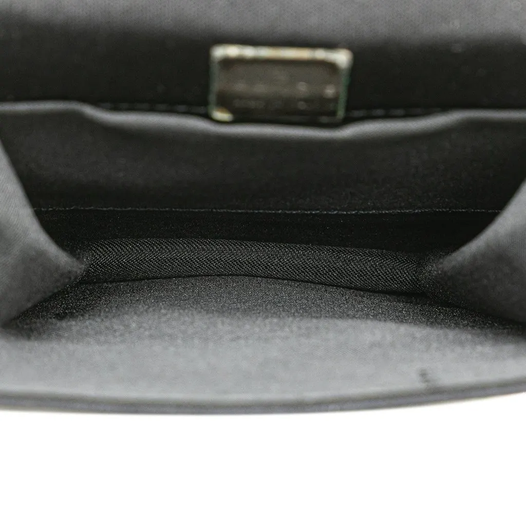 Fendi Mini Nylon FF Lock Crossbody Black Good - Model View