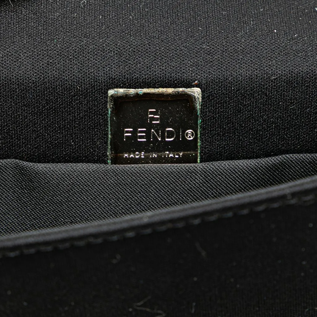 Fendi Mini Nylon FF Lock Crossbody Black Good - Box View