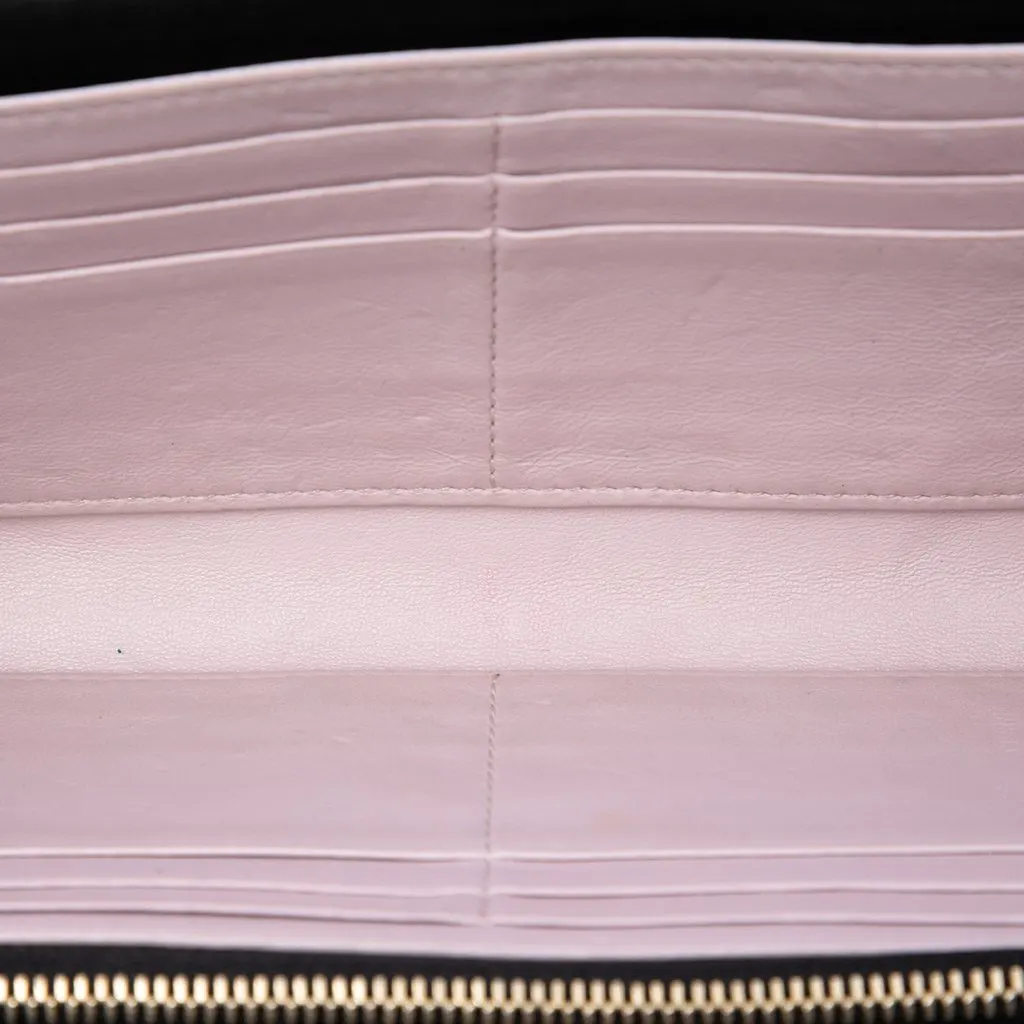 Dior Lambskin Cannage Miss Dior Promenade Wallet on Chain Black Leather Very good - Model View