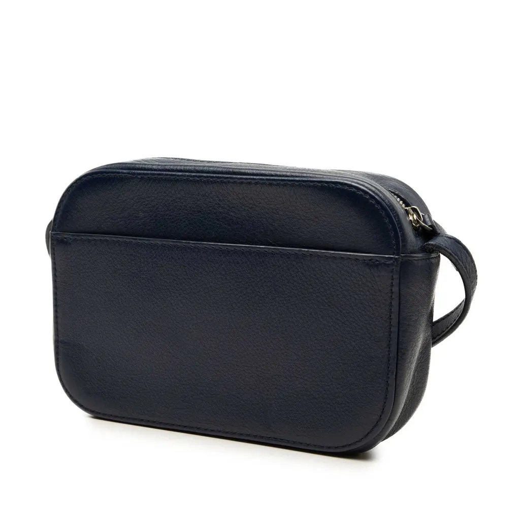 Balenciaga Leather Everyday Camera Bag XS Blue Leather Very good - Back View