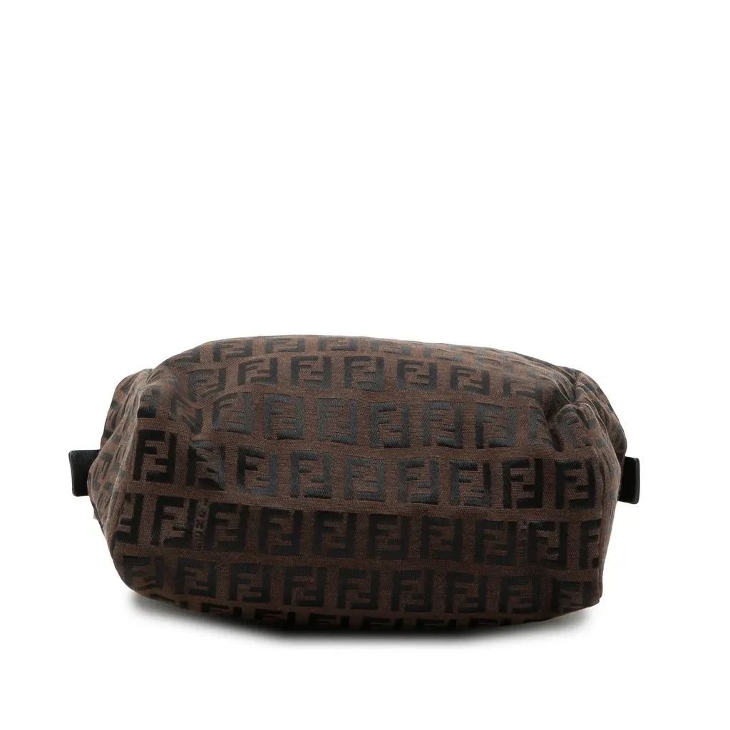 Fendi Mini Zucchino Canvas Handbag Brown Very good - Inside View