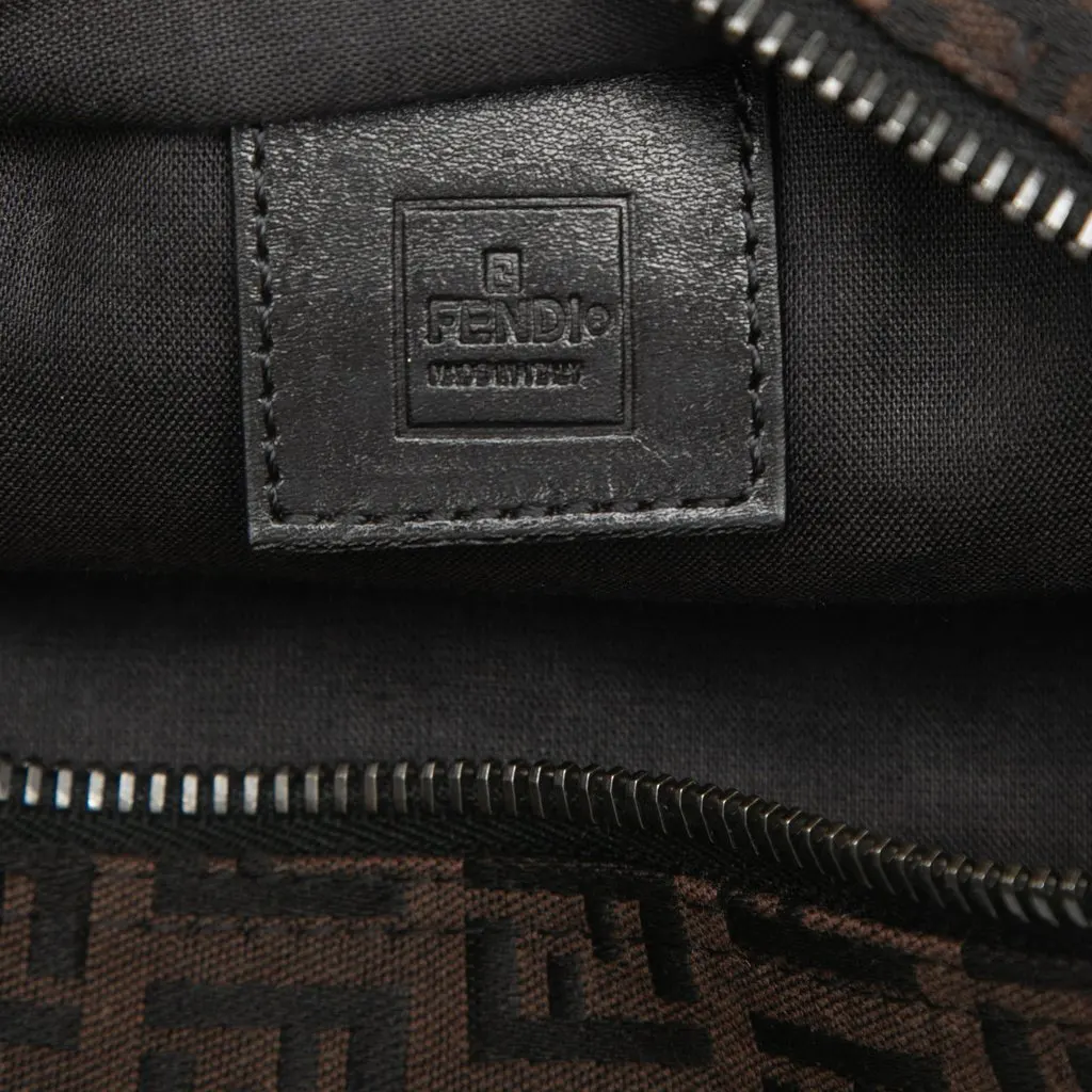 Fendi Mini Zucchino Canvas Handbag Brown Very good - Box View