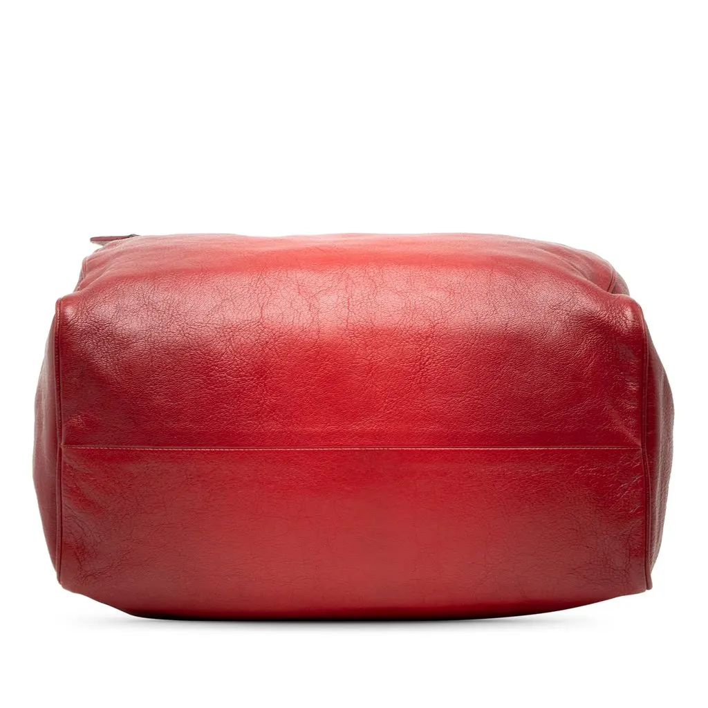 Bottega Veneta Medium Goatskin Madras Sfumato Brera Handbag Red Leather Good - Inside View