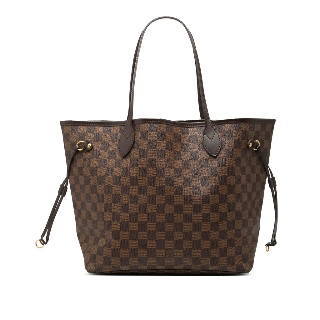 Louis Vuitton Damier Ebene Neverfull MM Brown Canvas Very good - Front View