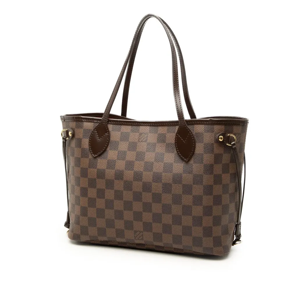 Louis Vuitton Damier Ebene Neverfull PM Brown Very good - Back View