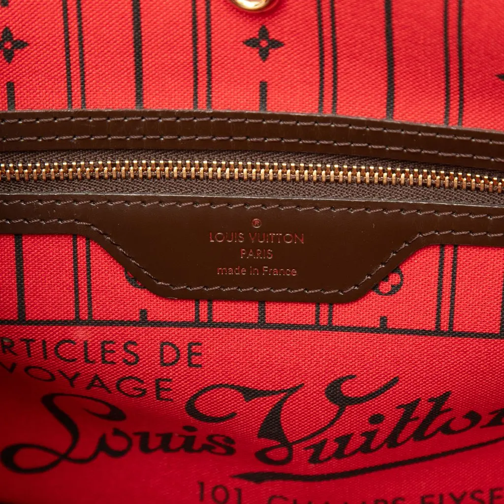 Louis Vuitton Damier Ebene Neverfull PM Brown Very good - Box View