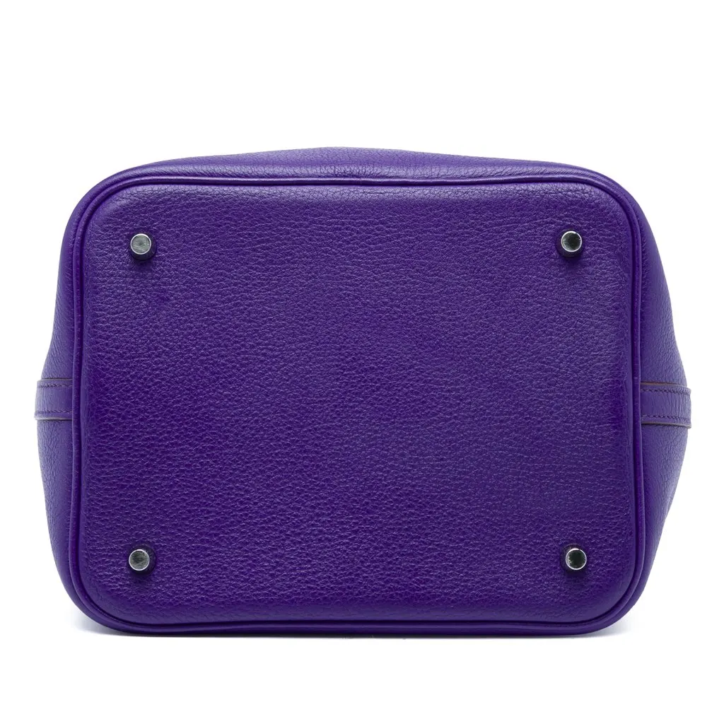 Hermès Clemence Picotin Lock 22 Purple Leather Very good - Inside View