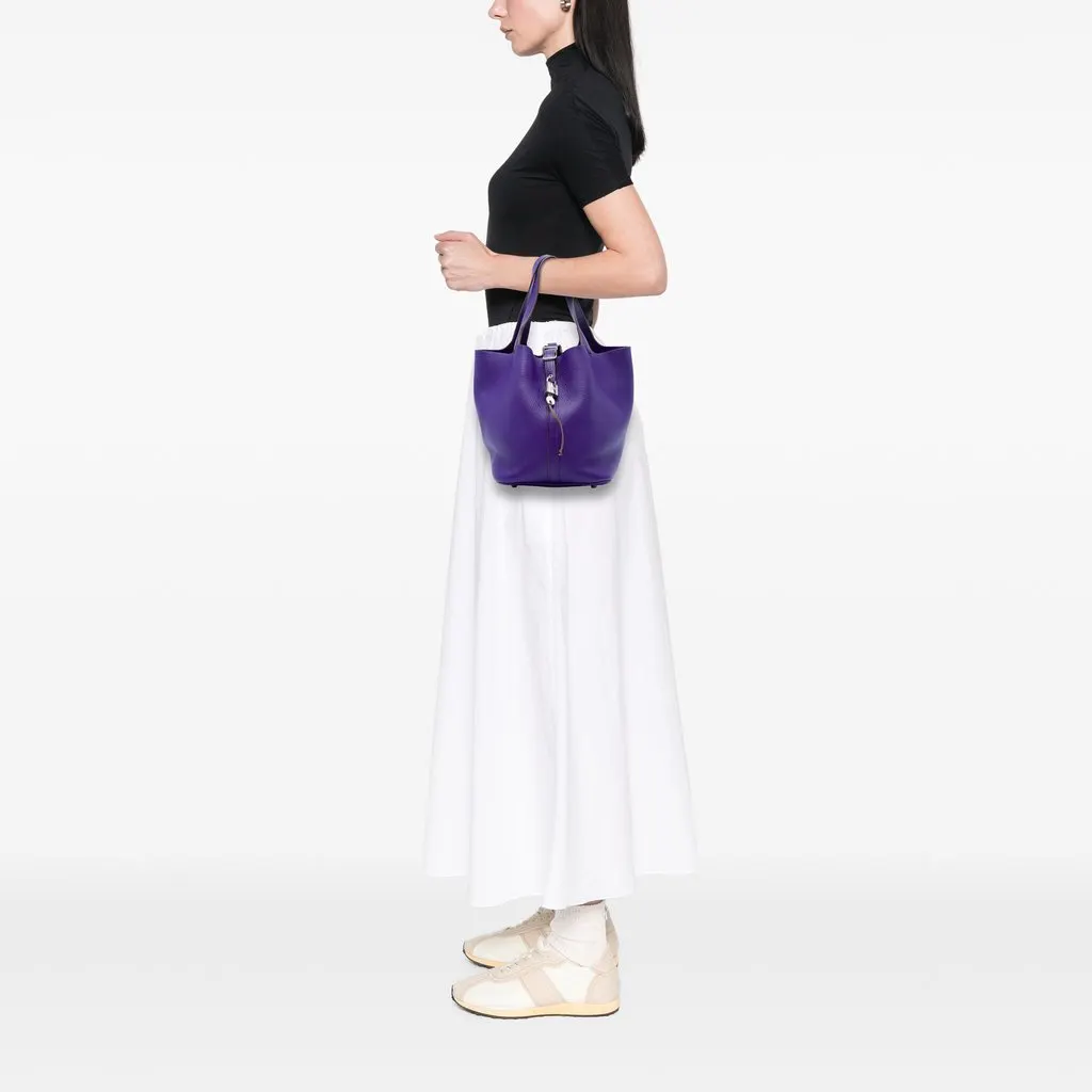Hermès Clemence Picotin Lock 22 Purple Leather Very good - Box View