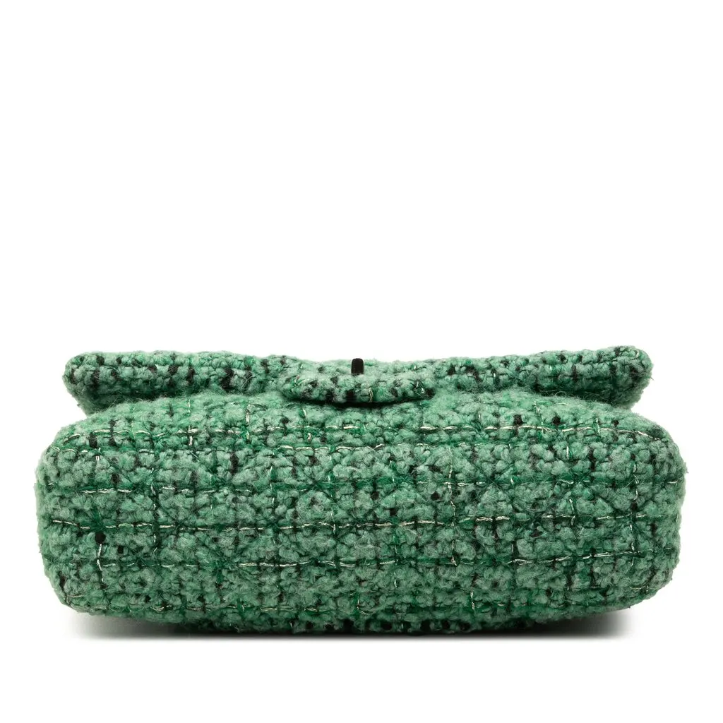 Chanel Small Quilted Tweed Reissue 2.55 Easy Messenger Flap Green Very good - Inside View