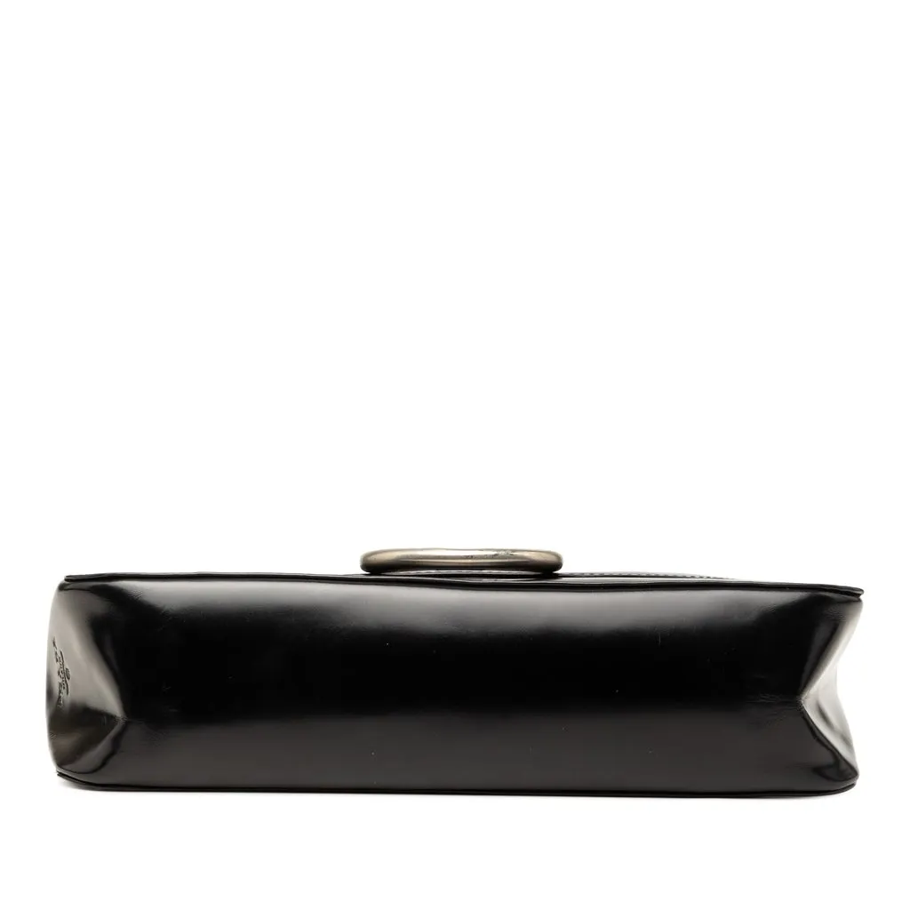 Prada Spazzolato Leather Flap Shoulder Bag Black Leather Very good - Inside View