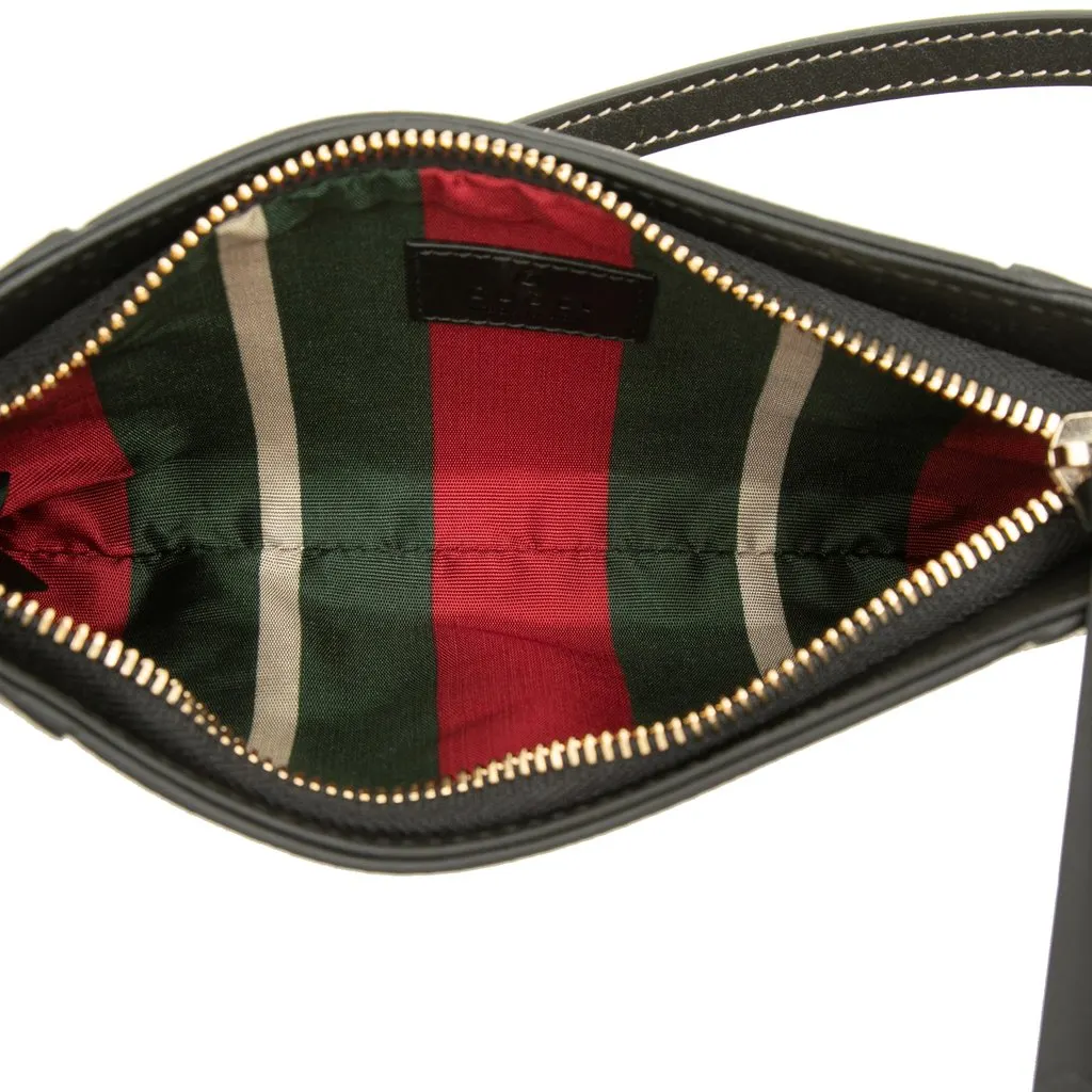 Gucci Small GG Supreme Emblem Shoulder Bag Beige Very good - Model View