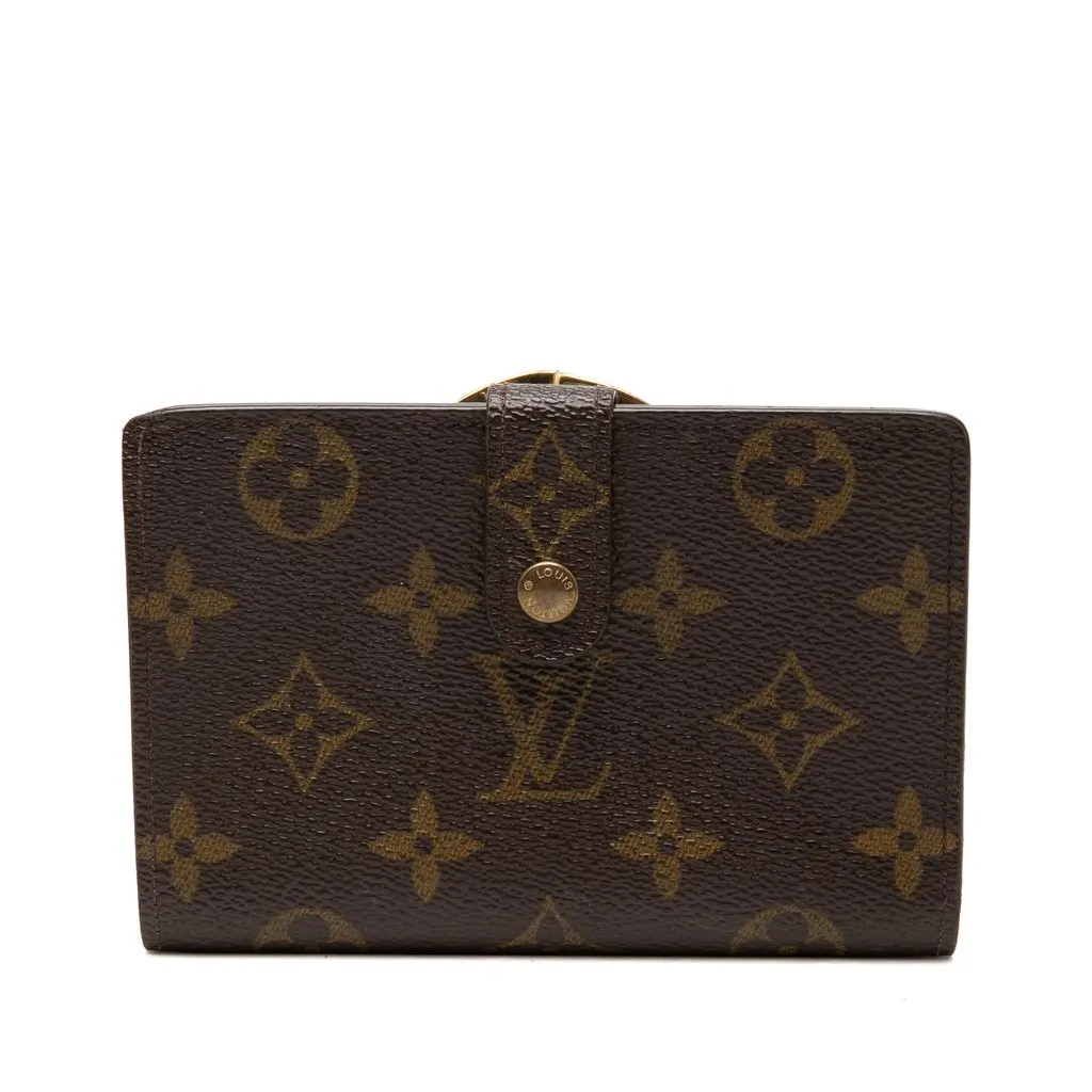 Louis Vuitton Monogram Porte Monnaie Billets Viennois Brown Very good - Front View