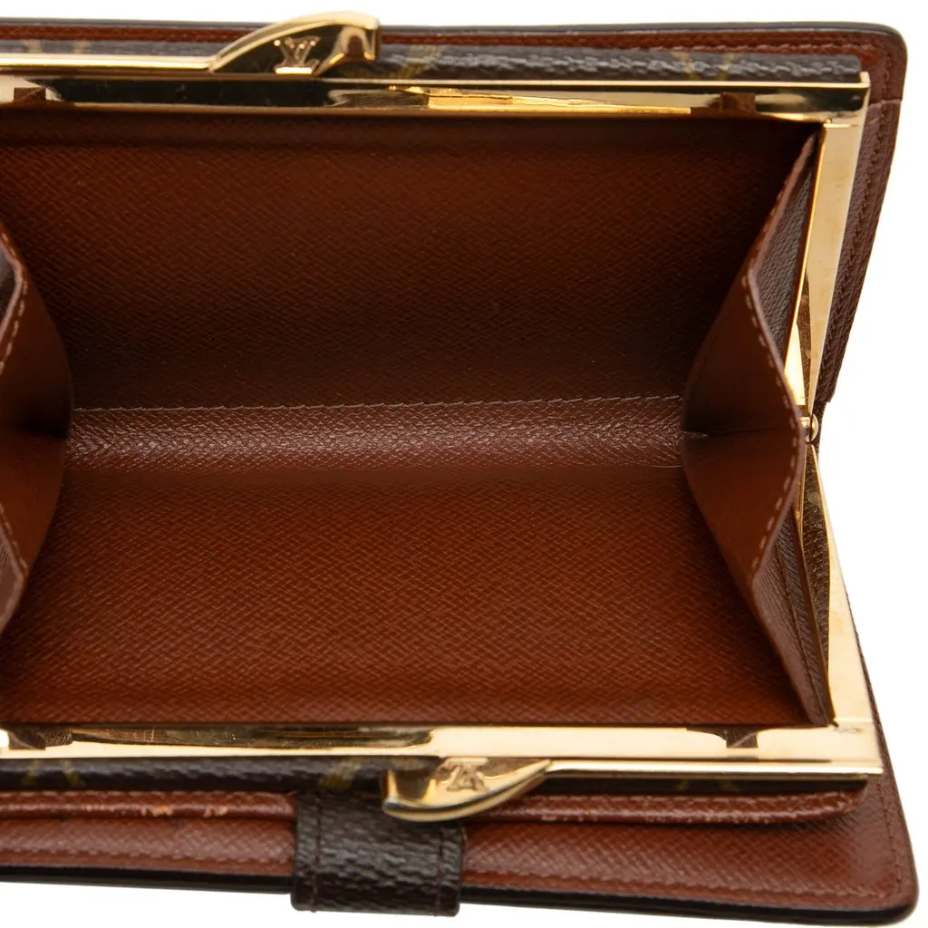 Louis Vuitton Monogram Porte Monnaie Billets Viennois Brown Very good - Model View