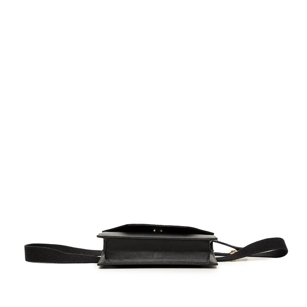 Saint Laurent Studded Leather Belt Bag Black Leather Very good - Inside View