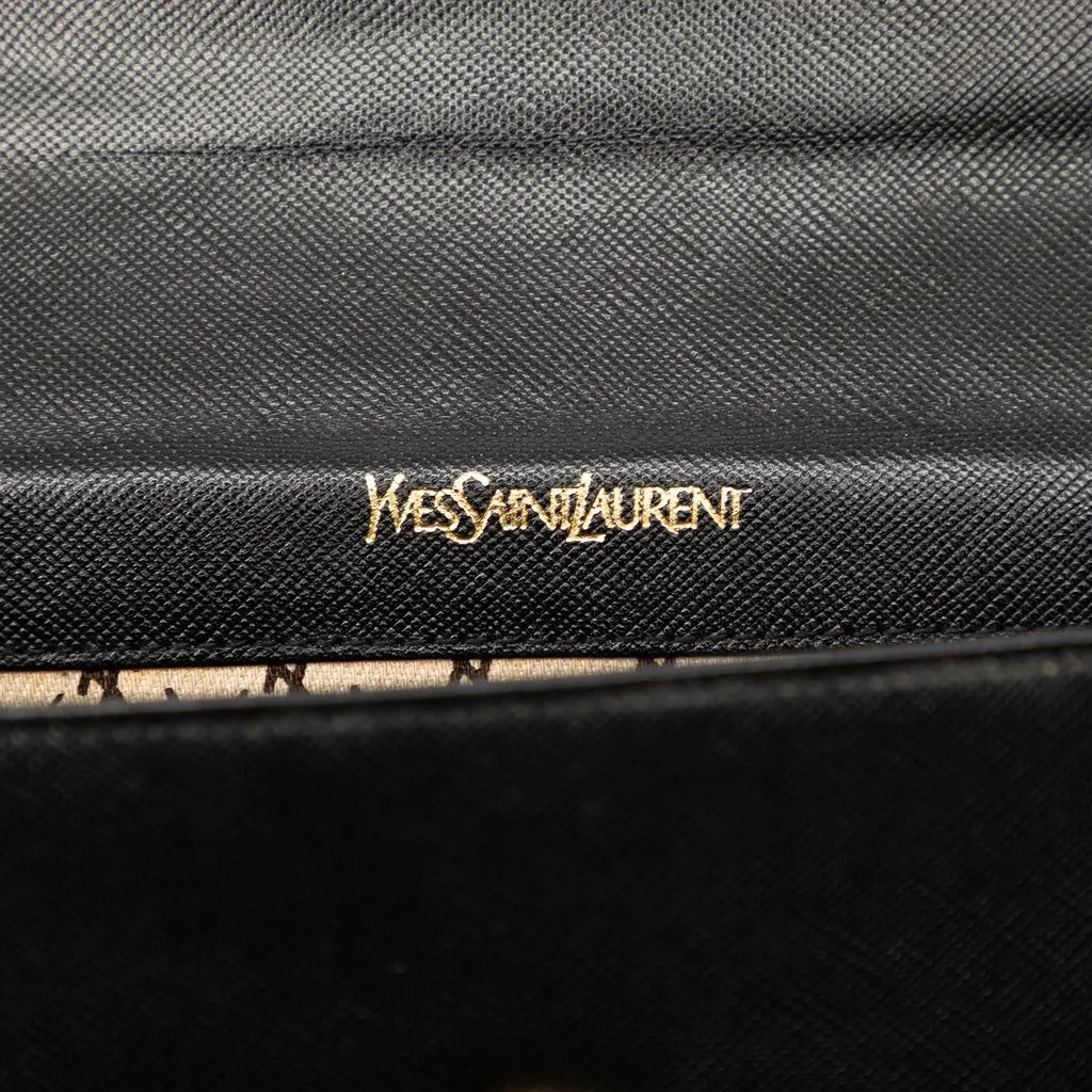 Saint Laurent Studded Leather Belt Bag Black Leather Very good - Box View