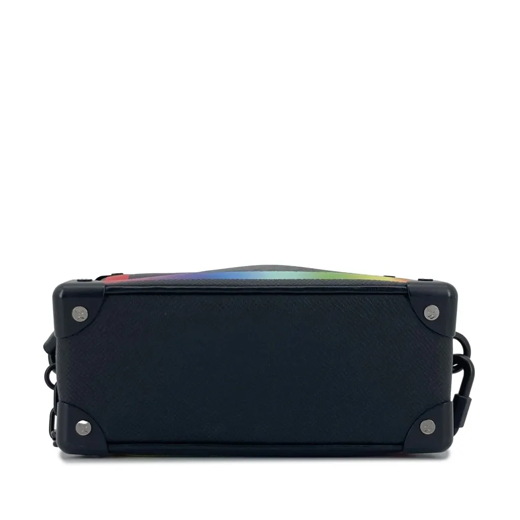 Louis Vuitton Taiga Rainbow Soft Trunk Black Leather Very good - Inside View