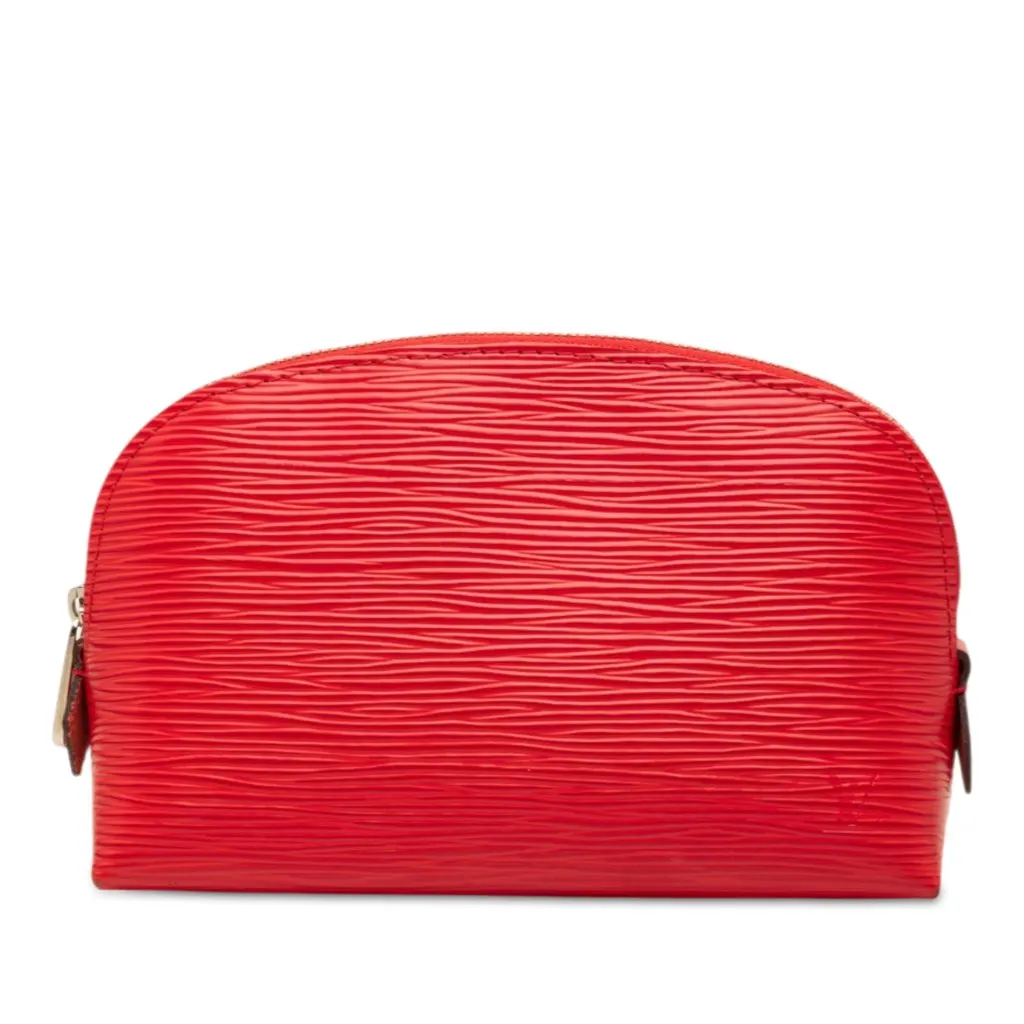 Louis Vuitton Epi Cosmetic Pouch Red Leather Very good - Front View