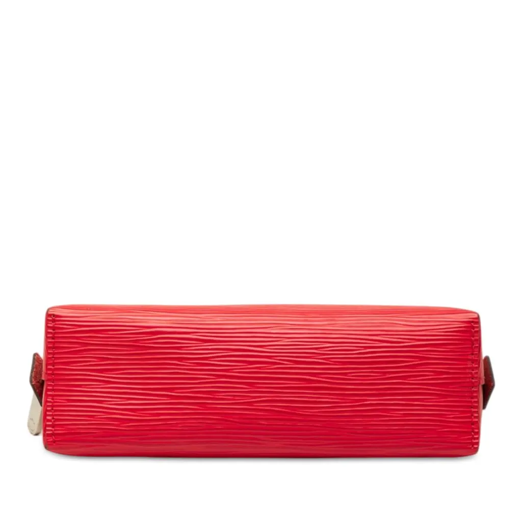 Louis Vuitton Epi Cosmetic Pouch Red Leather Very good - Inside View