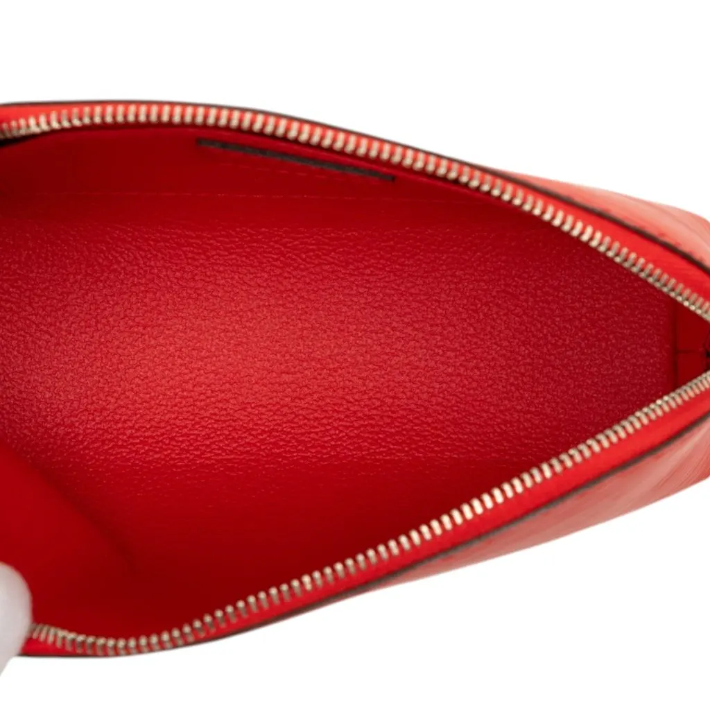 Louis Vuitton Epi Cosmetic Pouch Red Leather Very good - Model View