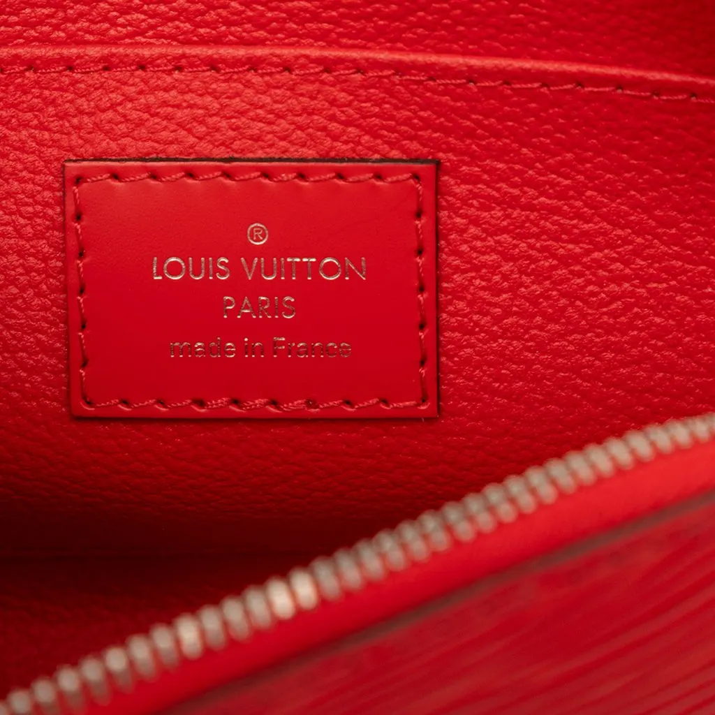 Louis Vuitton Epi Cosmetic Pouch Red Leather Very good - Box View