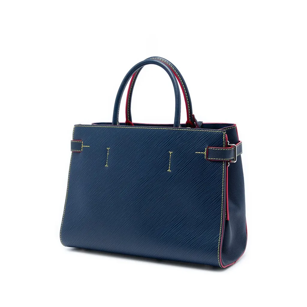 Louis Vuitton Epi Twist Satchel Blue Leather Very good - Back View