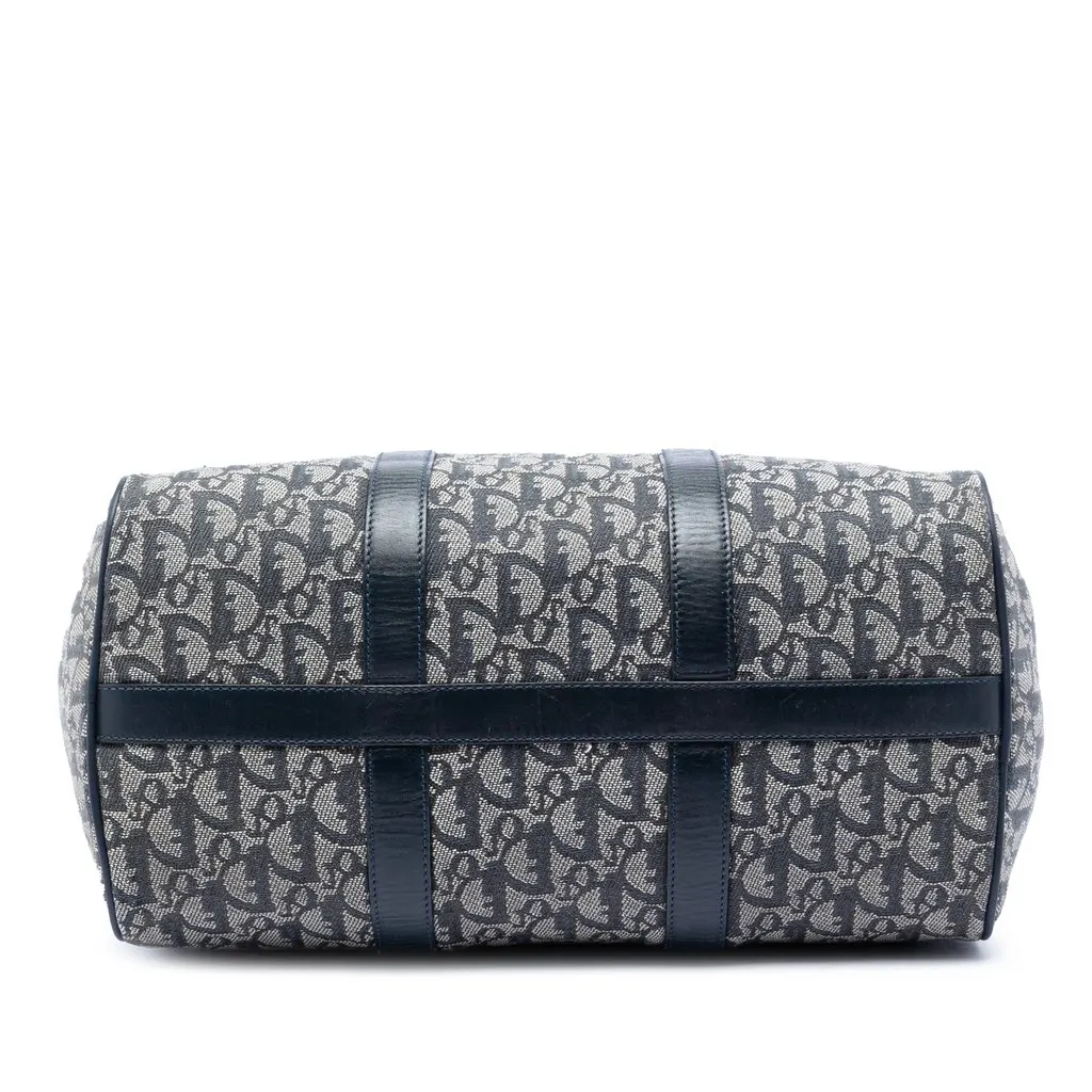 Dior Diorissimo Trotter Canvas Boston Bag Blue Very good - Inside View