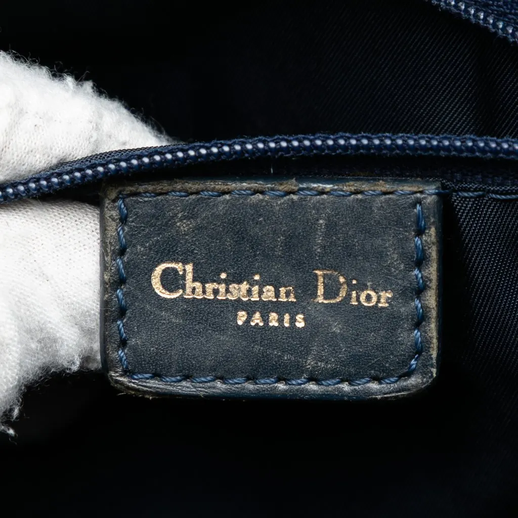 Dior Diorissimo Trotter Canvas Boston Bag Blue Very good - Box View