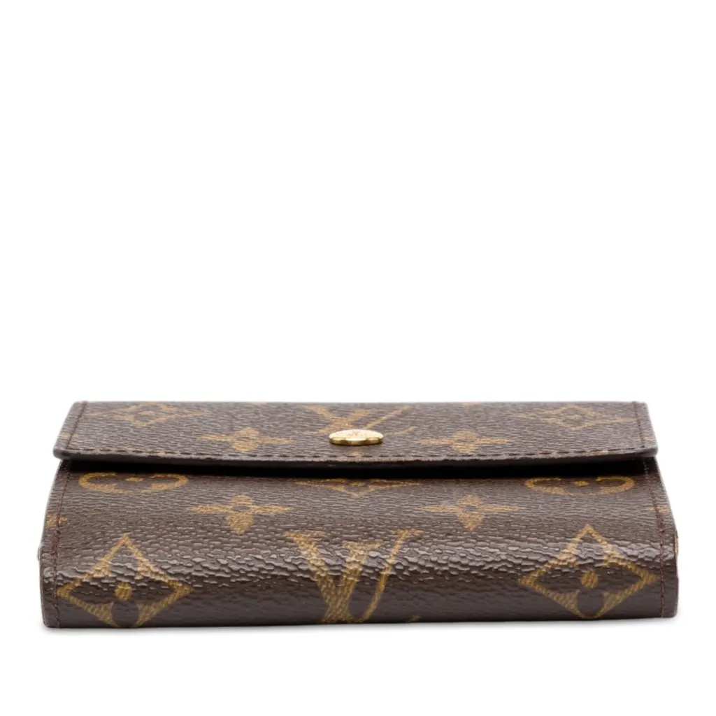 Louis Vuitton Monogram Portefeuille Elise Wallet Brown Canvas Very good - Inside View